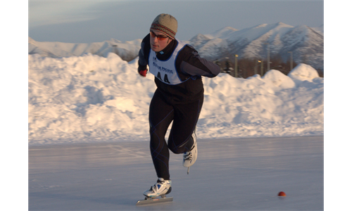 long track skating at the Oval